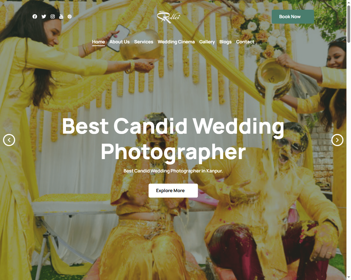 Saurabhh Mishra Photography - Wedding Photography Website